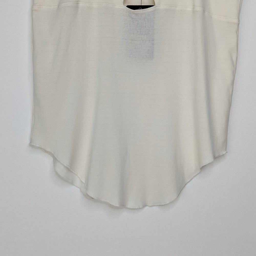 Chaser Bone Baby Rib Spaghetti Shirttail Cami NWT - Picture 4 of 11